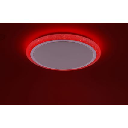 Leuchten Direkt 15230-16 - LED RGB Prigušiva stropna svjetiljka LUISA LED/42W/230V 3000-6400K + daljinski upravljač