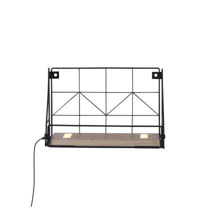 Leuchten Direkt 15276-18 - Police s LED rasvjetom BOARD 2xLED/1,75W/230V 30 cm eukaliptus