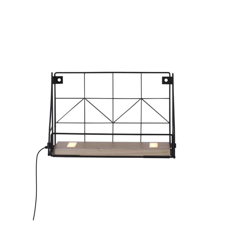 Leuchten Direkt 15276-18 - Police s LED rasvjetom BOARD 2xLED/1,75W/230V 30 cm eukaliptus