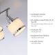 Leuchten Direkt 15373-17 - Reflektorska svjetiljka ACCOR 3xE14/25W/230V