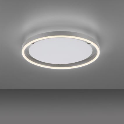 Leuchten Direkt 15391-95 - LED Prigušiva stropna svjetiljka RITUS LED/20W/230V mat krom