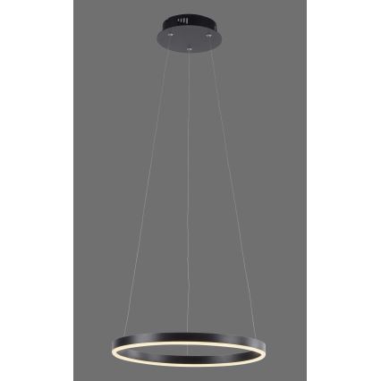 Leuchten Direkt 15393-13 - LED Prigušivi luster na sajli RITUS LED/20W/230V crna