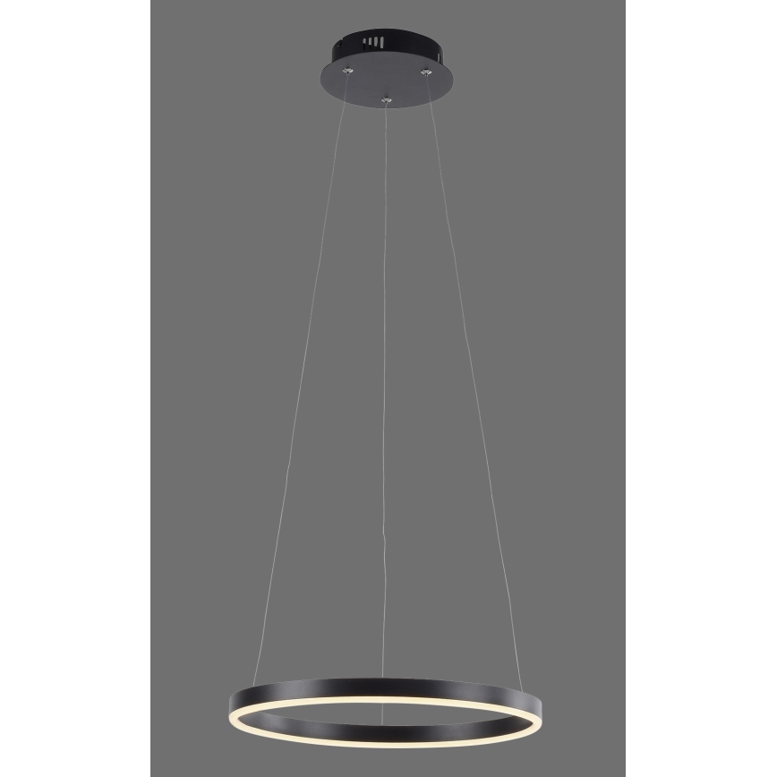 Leuchten Direkt 15393-13 - LED Prigušivi luster na sajli RITUS LED/20W/230V crna
