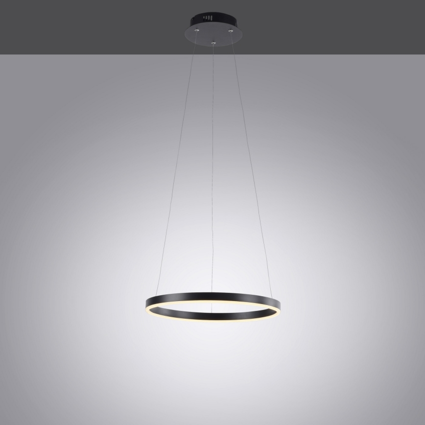 Leuchten Direkt 15393-13 - LED Prigušivi luster na sajli RITUS LED/20W/230V crna