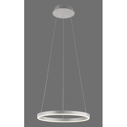 Leuchten Direkt 15393-95 - LED Prigušivi luster na sajli RITUS LED/20W/230V mat krom