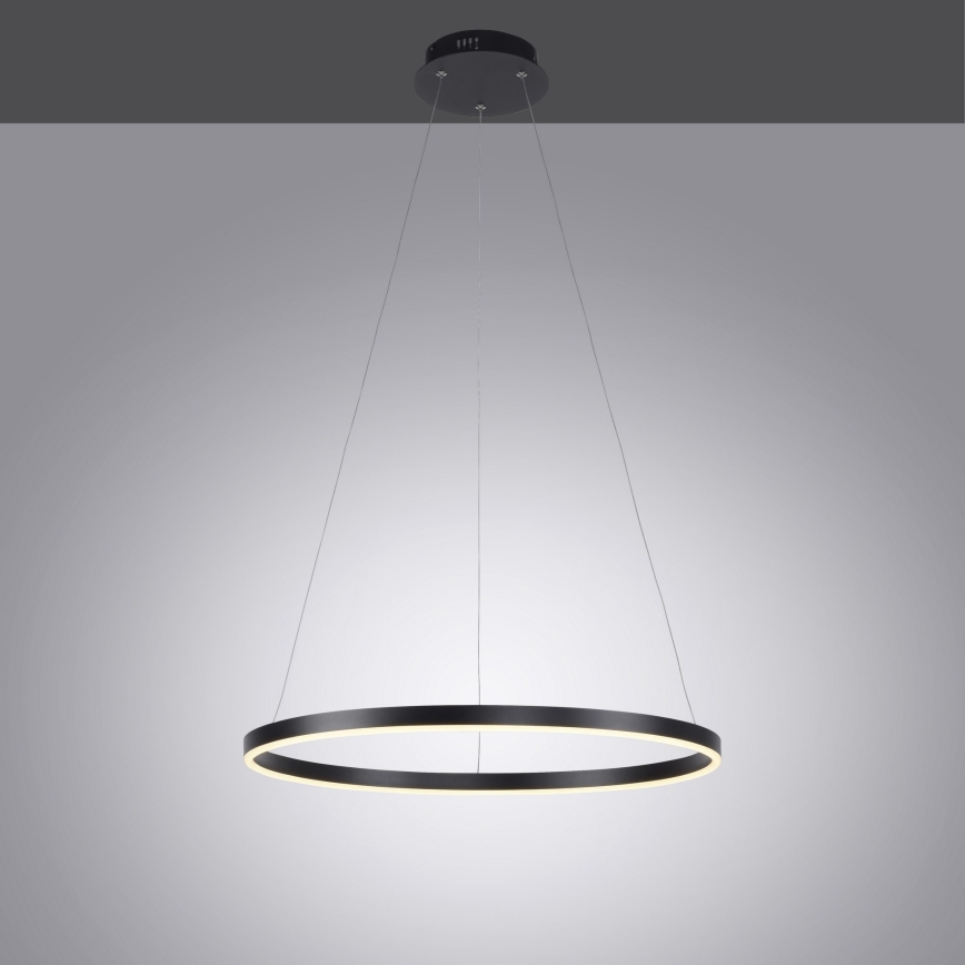 Leuchten Direkt 15394-13 - LED Prigušivi luster na sajli RITUS LED/30W/230V crna