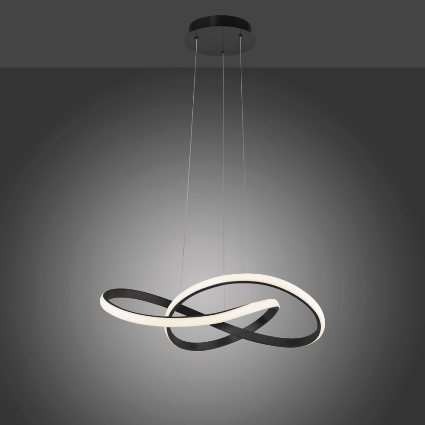 Leuchten Direkt 15402-18-LED Prigušivi luster na sajli MARIA LED/25W/230V crna