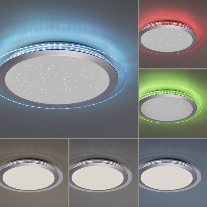 Leuchten Direkt 15411-21- LED RGB Prigušiva stropna svjetiljka CYBA LED/26W/230V