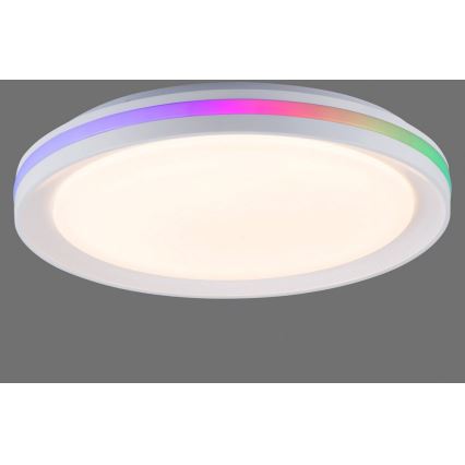 Leuchten Direkt 15544-16 - LED RGB Prigušiva stropna svjetiljka RIBBON LED/15W/230V + daljinski upravljač