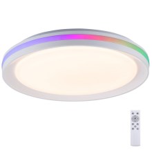 Leuchten Direkt 15544-16 - LED RGB Prigušiva stropna svjetiljka RIBBON LED/15W/230V + daljinski upravljač
