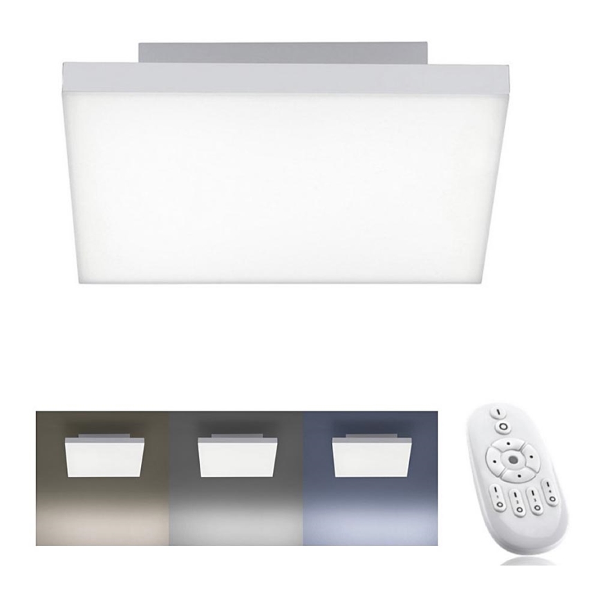 Leuchten Direkt 15550-16 - LED Prigušiva stropna svjetiljka CANVAS LED/17W/230V + daljinsko upravljanje