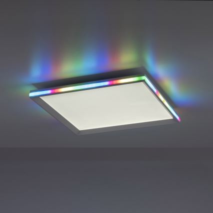 Leuchten Direkt 15556-16 - LED RGB Prigušiva stropna svjetiljka GALACTICA LED/32W/230V + daljinski upravljač