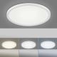 Leuchten Direkt 15571-16 - LED Prigušiva stropna svjetiljka FLAT LED/23,5W/230V 2700-5000K + daljinski upravljač