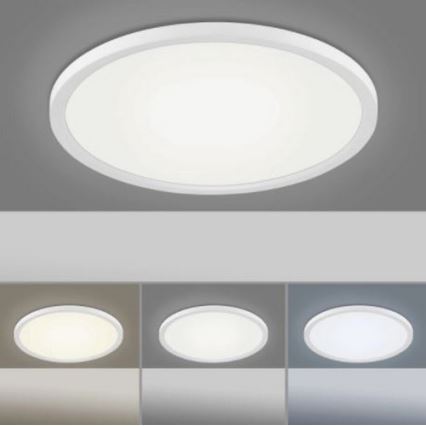 Leuchten Direkt 15571-16 - LED Prigušiva stropna svjetiljka FLAT LED/23,5W/230V 2700-5000K + daljinski upravljač