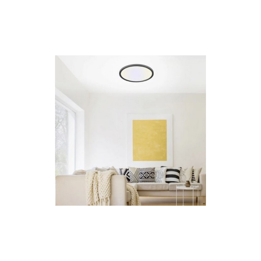 Leuchten Direkt 15571-18 - LED Prigušiva stropna svjetiljka FLAT LED/23,5W/230V 2700-5000K + daljinski upravljač