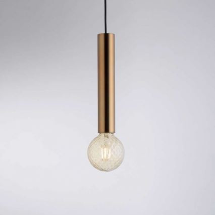 Leuchten Direkt 15617-60 - Luster na sajli BRUNA 1xE27/60W/230V mesing