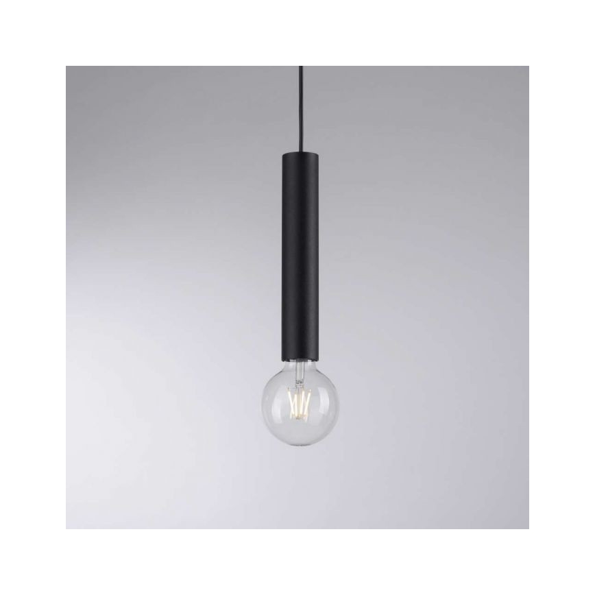 Leuchten Direkt 15618-18 - Luster na sajli BRUNA 3xE27/60W/230V crna