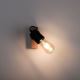Leuchten Direkt 15631-18 - Zidna reflektorska svjetiljka CANOP 1xE27/60W/230V akacija