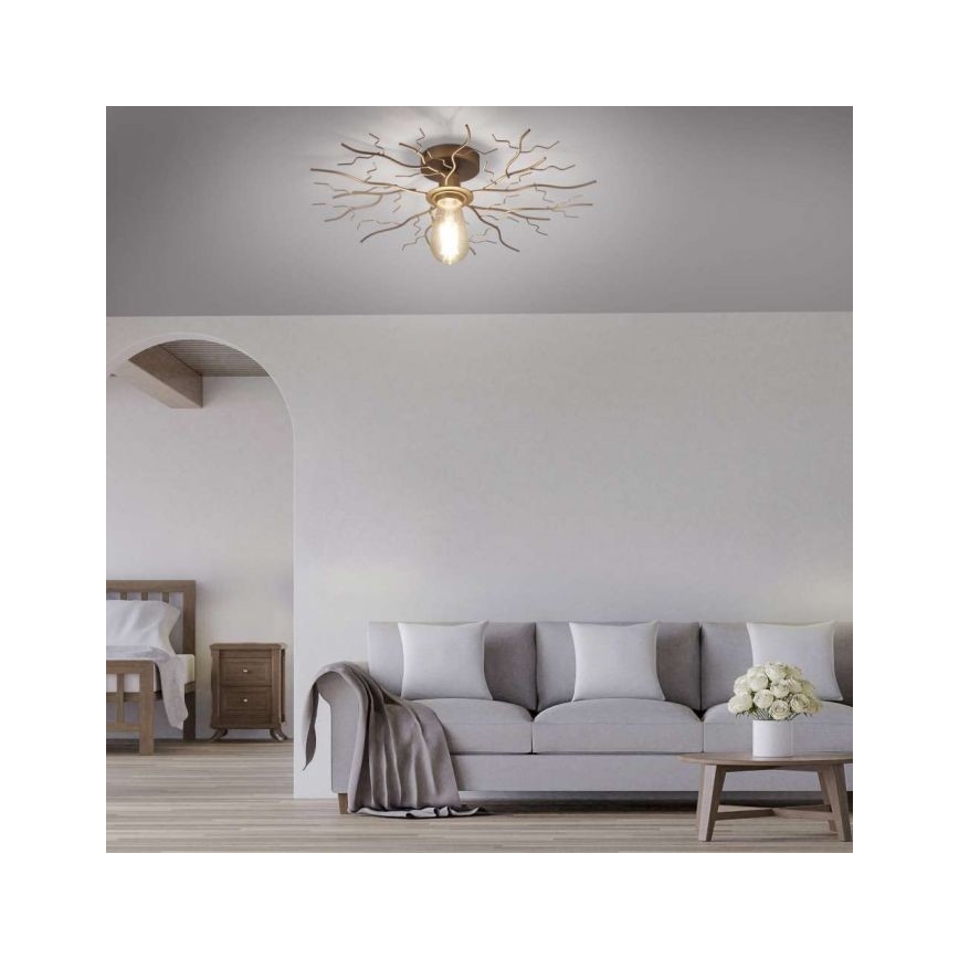 Leuchten Direkt 15638-60 - Nadgradni luster LIMB 1xE27/40W/230V mesing