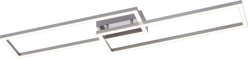Leuchten Direkt 16430-55 - LED RGBW prigušivo stropno svjetlo MAXI 2xLED/18W/230V 2700-5000K matni krom + daljinski upravljač