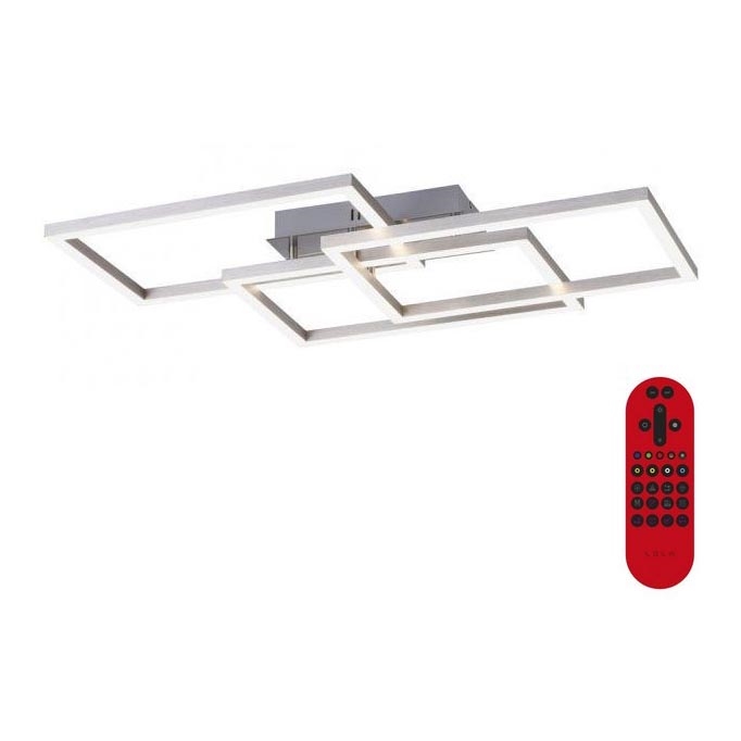 Leuchten Direkt 16431-55 - LED RGB Prigušivi nadgradni luster MAXI LED/27W/230V + daljinski upravljač