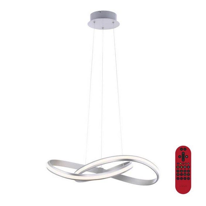 Leuchten Direkt 18432-55 - LED RGB prigušivač luster na užetu MELINDA LED/28W/230V + daljinski upravljač