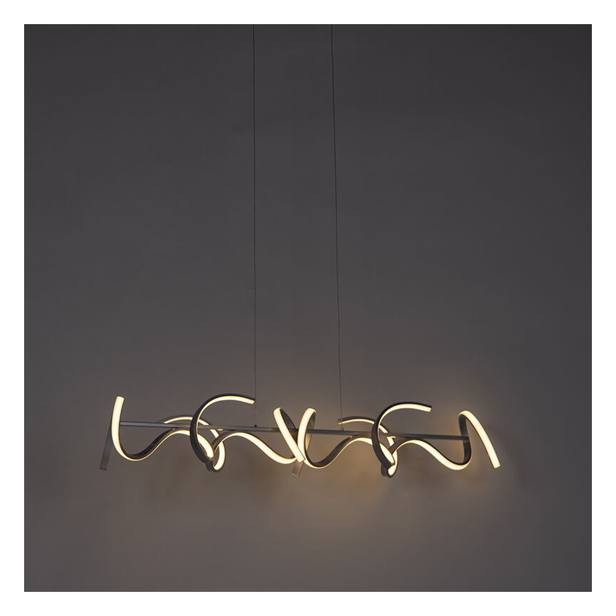 Leuchten Direkt 19033-21 - LED prigušivački luster na užetu CURLS LED/40,8W/230V