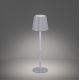 Leuchten Direkt 19250-16 - LED Vanjska prigušiva punjiva stolna lampa EURIA LED/3W/5V IP54 bijela