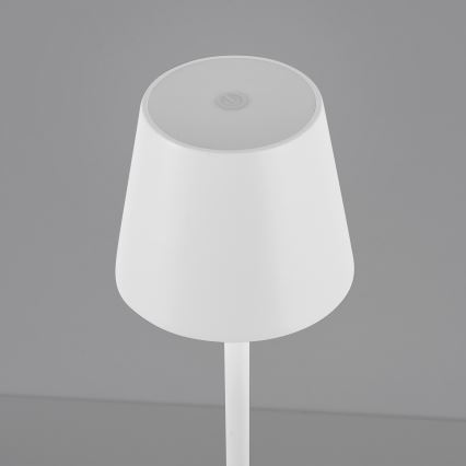 Leuchten Direkt 19250-16 - LED Vanjska prigušiva punjiva stolna lampa EURIA LED/3W/5V 2600 mAh IP54 bijela