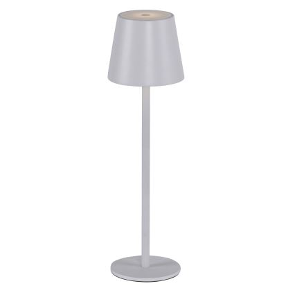 Leuchten Direkt 19250-16 - LED Vanjska prigušiva punjiva stolna lampa EURIA LED/3W/5V 2600 mAh IP54 bijela