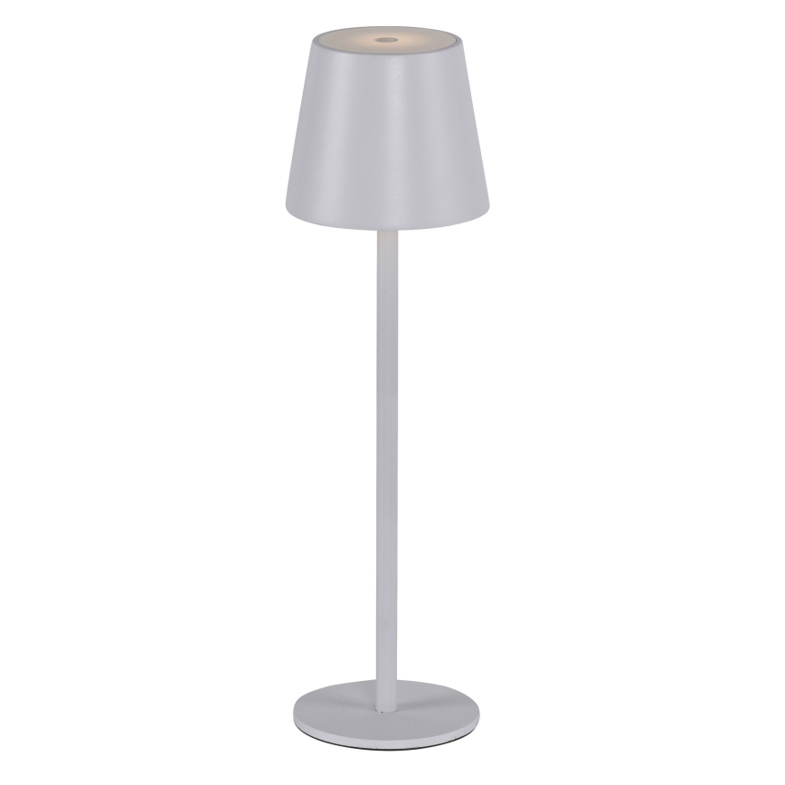 Leuchten Direkt 19250-16 - LED Vanjska prigušiva punjiva stolna lampa EURIA LED/3W/5V 2600 mAh IP54 bijela