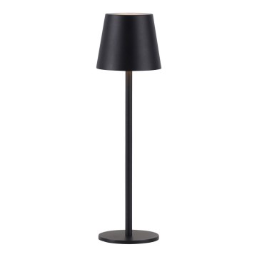 Leuchten Direkt 19250-18 - LED Vanjska prigušiva punjiva stolna lampa EURIA LED/3W/5V 2600 mAh IP54 crna
