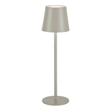 Leuchten Direkt 19250-40 - LED Vanjska prigušiva punjiva stolna lampa EURIA LED/3W/5V 2600 mAh IP54 siva