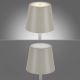 Leuchten Direkt 19250-40 - LED Vanjska prigušiva punjiva stolna lampa EURIA LED/3W/5V IP54 siva