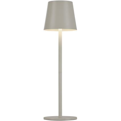 Leuchten Direkt 19250-40 - LED Vanjska prigušiva punjiva stolna lampa EURIA LED/3W/5V 2600 mAh IP54 siva