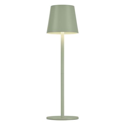 Leuchten Direkt 19250-43 - LED vanjska punjiva stolna lampa s prigušivanjem EURIA LED/3W/5V IP54 zelena