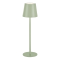 Leuchten Direkt 19250-43 - LED vanjska punjiva stolna lampa s prigušivanjem EURIA LED/3W/5V IP54 zelena