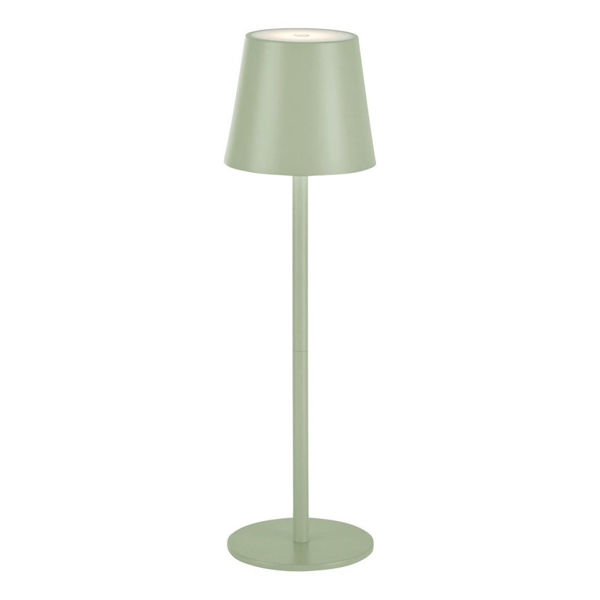 Leuchten Direkt 19250-43 - LED vanjska punjiva stolna lampa s prigušivanjem EURIA LED/3W/5V IP54 zelena