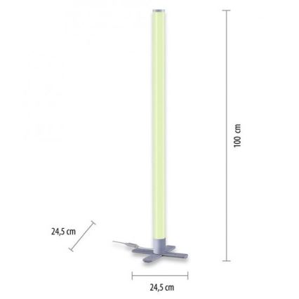 Leuchten Direkt 19902-21 - LED RGB Prigušiva lampa RINGO LED/10W/230V + daljinski upravljač