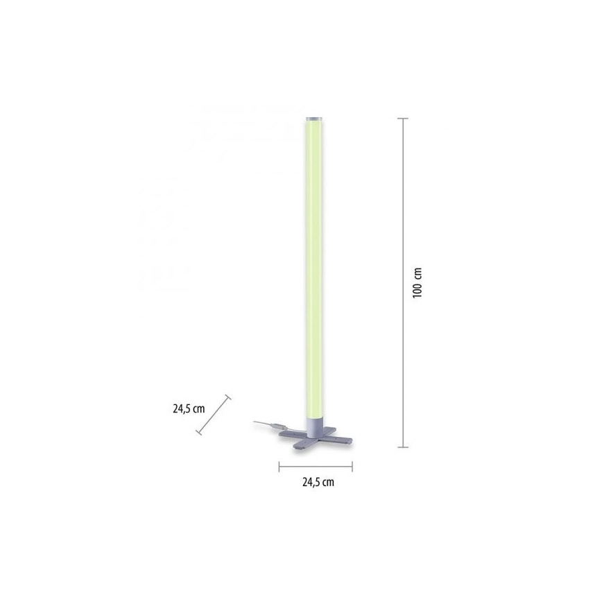 Leuchten Direkt 19902-21 - LED RGB Prigušiva lampa RINGO LED/10W/230V + daljinski upravljač