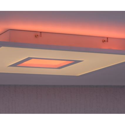 Leuchten Direkt 11645-16 - LED RGB Prigušiva stropna svjetiljka RECESS LED/22,5W/230V + LED/5W + daljinski upravljač