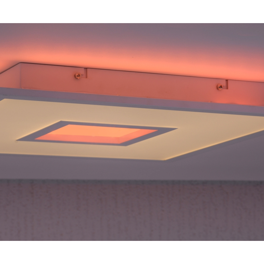 Leuchten Direkt 11645-16 - LED RGB Prigušiva stropna svjetiljka RECESS LED/22,5W/230V + LED/5W + daljinski upravljač