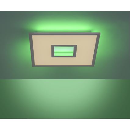 Leuchten Direkt 11645-16 - LED RGB Prigušiva stropna svjetiljka RECESS LED/22,5W/230V + LED/5W + daljinski upravljač