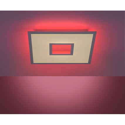 Leuchten Direkt 11645-16 - LED RGB Prigušiva stropna svjetiljka RECESS LED/22,5W/230V + LED/5W + daljinski upravljač