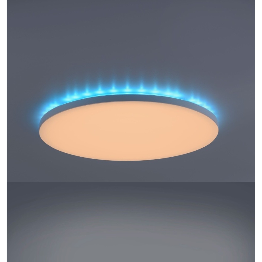 Leuchten Direkt 15602-16 - LED RGBW Prigušiva stropna svjetiljka GUSTAV LED/20,3W/230V + LED/1,8W 2700-5000K + daljinski upravljač