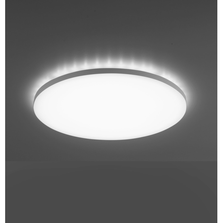 Leuchten Direkt 15602-16 - LED RGBW Prigušiva stropna svjetiljka GUSTAV LED/20,3W/230V + LED/1,8W 2700-5000K + daljinski upravljač