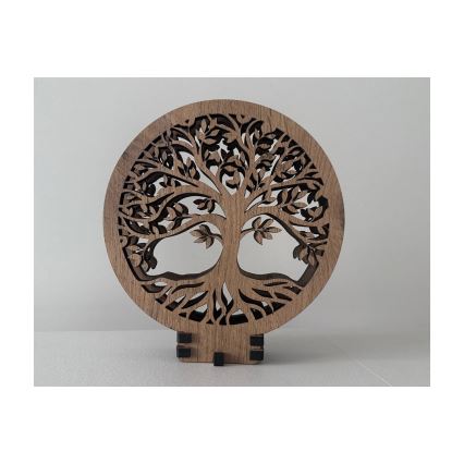 Li-Go 23648/DUB2 - LED stolna dekoracija s prigušivanjem LED/12W/230V 30x31 cm hrast/Stablo života
