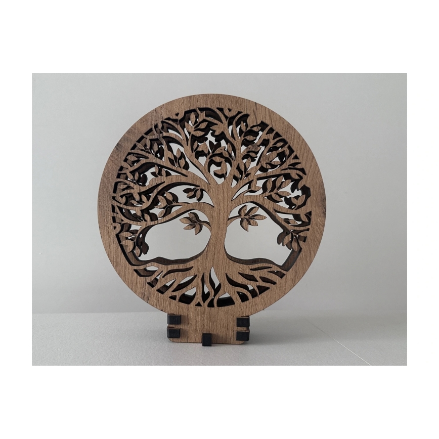 Li-Go 23648/DUB2 - LED stolna dekoracija s prigušivanjem LED/12W/230V 30x31 cm hrast/Stablo života