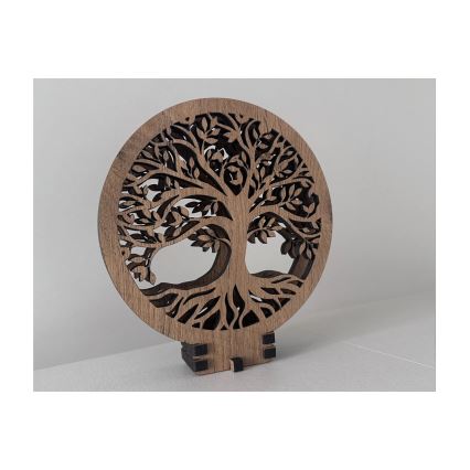 Li-Go 23648/DUB2 - LED stolna dekoracija s prigušivanjem LED/12W/230V 30x31 cm hrast/Stablo života