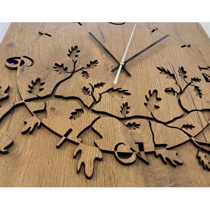 Li-Go 5499/DUB2 - Zidni sat 1xAA 40x40 cm hrast